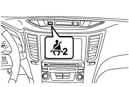 Front passengers warning light