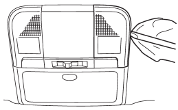 1. Remove the lens by prying the edge of the lens with a flat-head screwdriver.