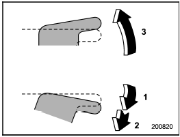 Operating the drivers window (type B)