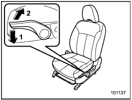Seat cushion height adjustment (drivers seat)