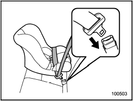 1. Place the child restraint system in the