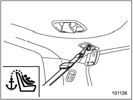 3. Attach the child restraint top tether