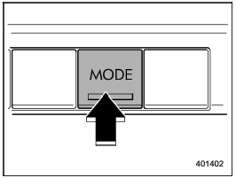 Airflow mode selection button