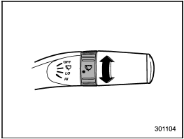 Wiper intermittent time control