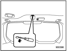 1. Remove the plug on the roof trim of the