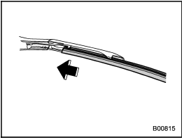 3. Align the claws of the support with the