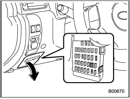 One is located under the instrument panel