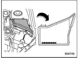 The spare fuses are stored in the main