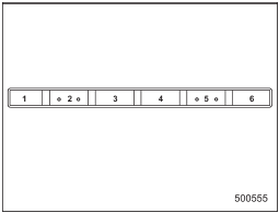 2. Press the preset button in which you want to register the phone number.