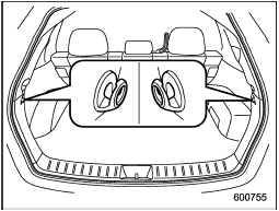 A shopping bag hook is attached to each side of the cargo area.