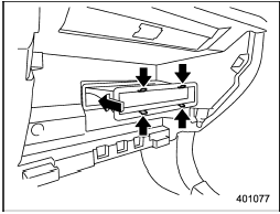 3. Replace the air filter element with a new one.