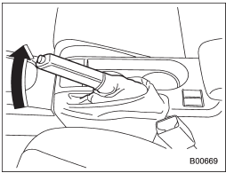 Check the parking brake stroke according to the maintenance schedule in the Warranty and Maintenance Booklet.