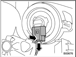 3. Disconnect the electrical connector from the bulb.