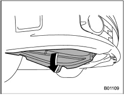 2. Turn over the mud guard.