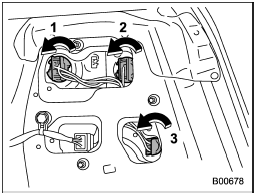 1) Brake/tail and rear side marker light