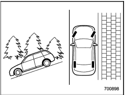 When facing downhill, the front wheels should be turned into the curb.