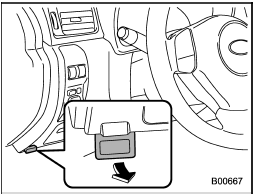 2. Pull the hood release knob under the instrument panel.