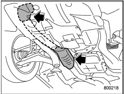 The catalytic converter is installed in the exhaust system. It serves as a catalyst to reduce HC, CO and NOx in exhaust gases, thus providing cleaner exhaust.