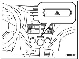 The hazard warning flasher should be used in day or night to warn other drivers when you have to park your vehicle under emergency conditions.