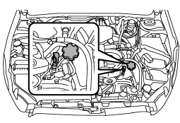 2. Pull out the level gauge, wipe it clean, and insert it again.