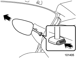 2. Remove the head restraint at the seating position where the child restraint