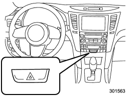 The hazard warning flasher is used to warn other drivers when you have to park