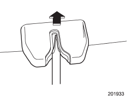 2. Use a flat-head screwdriver with a thin blade. Slide the flat-head screwdriver