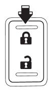 5. Before the electronic tone stops sounding, press the lock side of the power