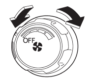 The fan operates only when the ignition switch is turned to the “ON” position.