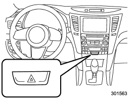 The hazard warning flasher should be used in day or night to warn other drivers