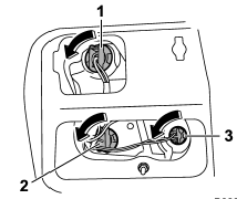 1) Brake/tail and rear side marker light