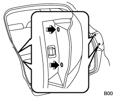 1. Undo the clips. For the method to undo the clips, refer to Type C clips