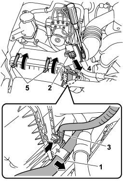 1) Hydraulic hose