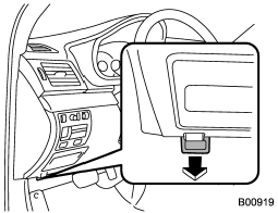 2. Pull the hood release knob under the instrument panel.