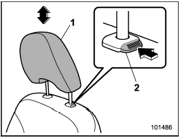 1) Head restraint