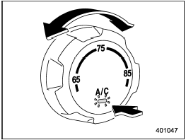 Air conditioner button