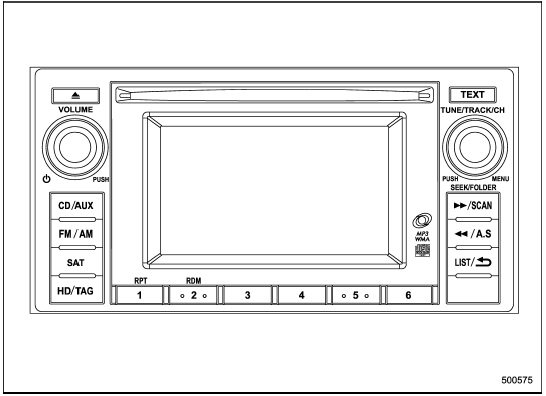 Type D audio set (if equipped)