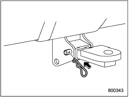 3. Insert the safety pin securely into the