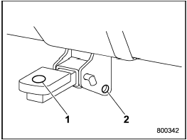 1) Hitch ball installation point