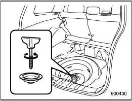 Models with standard spare tire