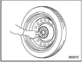 12. Before putting the spare tire on, clean