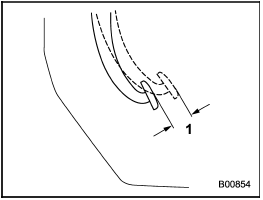 1) 0.02  0.08 in (0.5  2.0 mm)