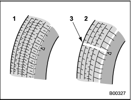 1) New tread