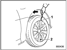 Removing the wheel cover