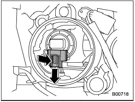 4. Disconnect the electrical connector