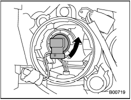 5. Remove the bulb from the headlight