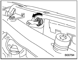 1. Turn the bulb socket counterclockwise