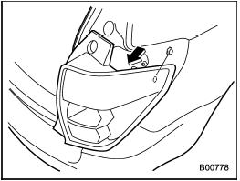 2. Slide the rear combination light assembly