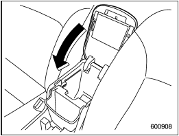 1. Tip the console top forward from its