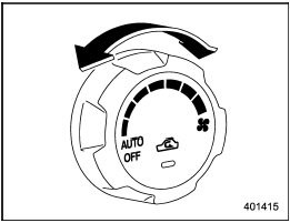 Fan speed control dial